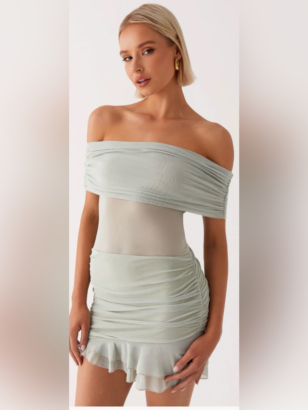 Peppermayo Off Shoulder Mini Dress